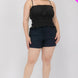 Plus Size Tiered Shirred Body Crop Top