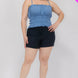 Plus Size Tiered Shirred Body Crop Top