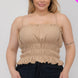 Plus Size Tiered Shirred Body Crop Top