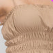 Plus Size Tiered Shirred Body Crop Top