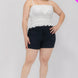 Plus Size Tiered Shirred Body Crop Top