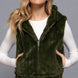 Hoodie Faux Fur Vest