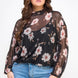 Mesh Floral Ls Top W/cami