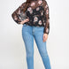 Mesh Floral Ls Top W/cami