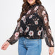 Mesh Floral Ls Top W/cami