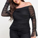 Ots Ruched Mesh Top