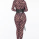 Geometric Printed Jersey Jumpsuit
