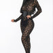 Geometric Printed Jersey Jumpsuit