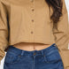 Bling Denim Button Down Shirt