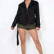 Double-breasted Waist-tie Trench Coat