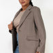 Single-breasted Herringbone Notch Jacket