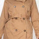 Double-breasted Notch Belted Coat