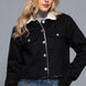Button Closure Sherpa-lined Twill Jacket