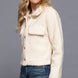 Long Slv Teddy Fleece Short Jacket