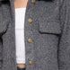 Long Slv Teddy Fleece Short Jacket