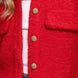 Long Slv Teddy Fleece Short Jacket
