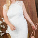 Lace Crochet Mini Raglan Dress With Zipper Back