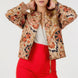 Zip Up Multi-print Jacket