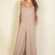 Spaghetti Strap Solid Wide Jumpsuit