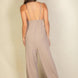 Spaghetti Strap Solid Wide Jumpsuit