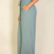 Drawstring Waist Wide Leg Minimalist Pants