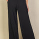 Drawstring Waist Wide Leg Minimalist Pants