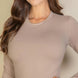 Solid Long Sleeve Round Neck Bodysuit