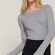 Long Sleeve Boat Neck Sweater