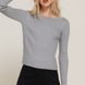Long Sleeve Boat Neck Sweater