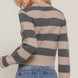 Long Sleeve Crew Neck Stripe Sweater