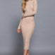 Long Sleeve High Neck Sweater Long Dress