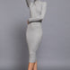 Long Sleeve High Neck Sweater Long Dress