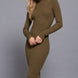 Long Sleeve High Neck Sweater Long Dress