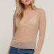 Long Sleeve Mesh w/ Rhinestone Top