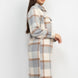 Plaid Buttoned Shacket Coat