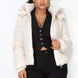 Insulated Zip-up Faux Fur Hooded Jacket