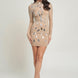 Mirrors & Rhinestones Mini Dress