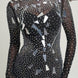 Mirrors & Rhinestones Mini Dress