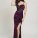 Cecily Teddy Velvet Corset Maxi Dress