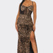 Cecily Teddy Velvet Corset Maxi Dress