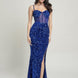 Cecily Teddy Velvet Corset Maxi Dress