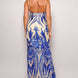 Spaghetti Strap Art Deco Sequins Maxi Dress