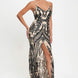 Spaghetti Strap Art Deco Sequins Maxi Dress