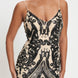 Spaghetti Strap Art Deco Sequins Maxi Dress