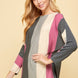 Striped Dolman Sleeves Top