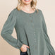 Solid Tr Spandex Long Sleeve Top