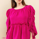 Round Neckline Babydoll Top