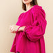 Round Neckline Babydoll Top