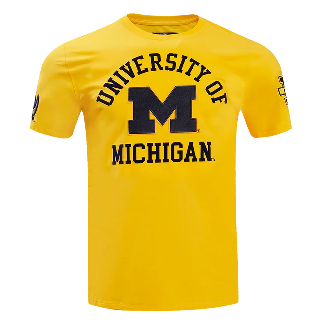 Michigan Wolverines - NCAA University of Michigan Classic Men's Stacked Logo T-Shirt