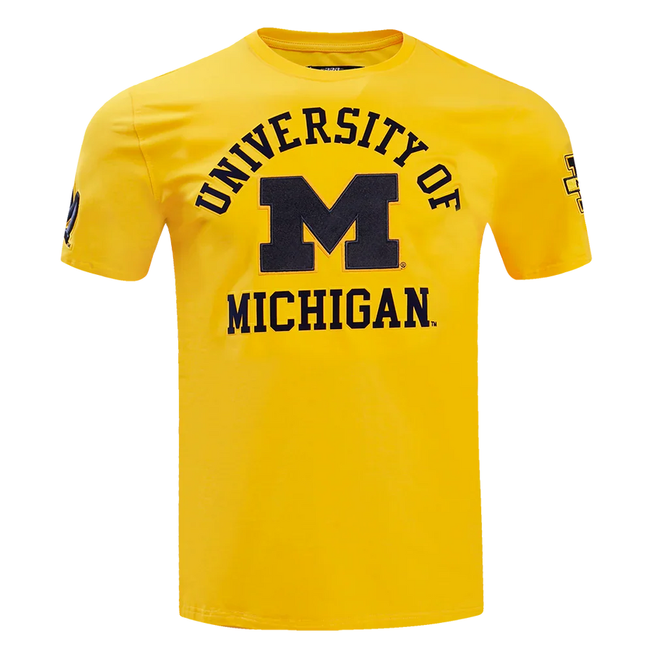 Michigan Wolverines - NCAA University of Michigan Classic Men's Stacked Logo T-Shirt